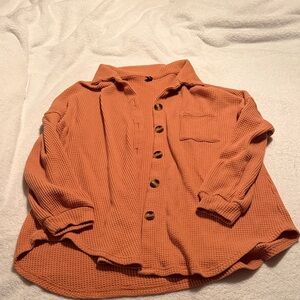Wet Seal Women's Orange Cardigan Sweater